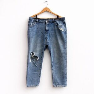 Denver Hayes Light Blue Curvy Crop Jeans